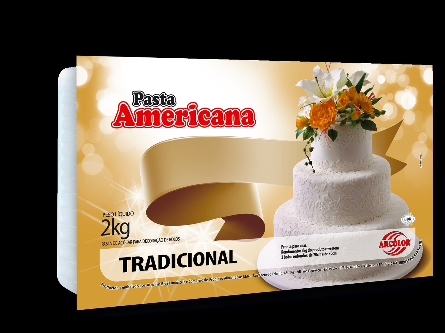 Pasta Americana branca 2kg Arcolor - Fescopan