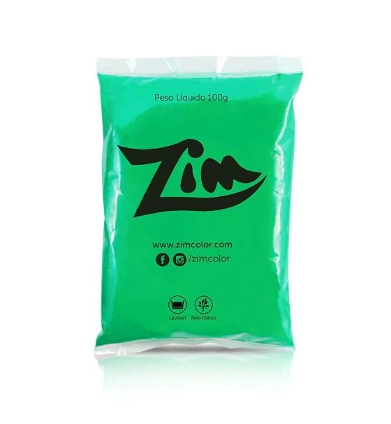 Pó colorido Verde Bandeira 100g – Zim Color