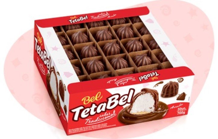 Marshmallow TetaBel Sabor Tradicional ao Leite Com 50un. – Bel - Fescopan