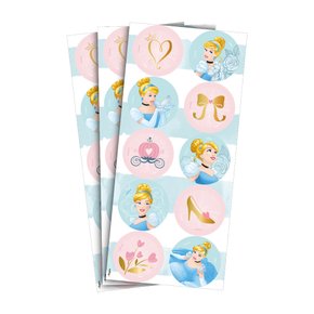 Adesivo decorativo – Cinderela C/30 – Regina Festas