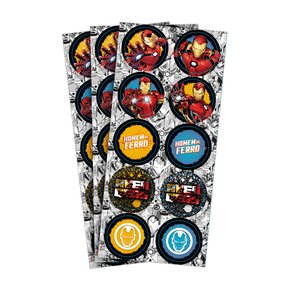 Adesivo decorativo – Homem de ferro C/30 – Regina Festas