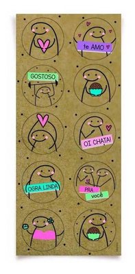 Topo de Bolo Flork Meme com 4 unidades – Festcolor - Fescopan