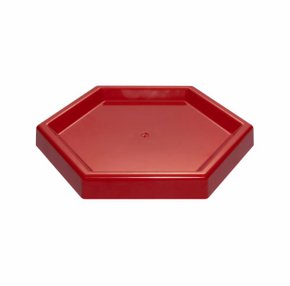 Bandeja Candy Sextavada Vermelho – Neoplas