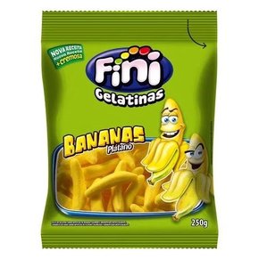 Bala de Gelatina Fini 250g Bananas