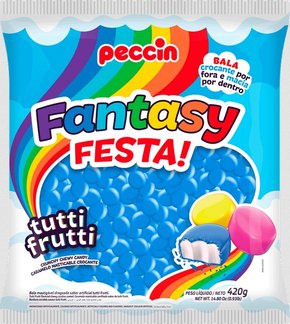 Bala Fantasy Festa Azul 420g – Peccin 