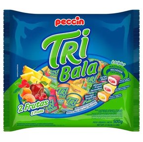 Bala Tri bala sabor 2 frutas 500g – Peccin
