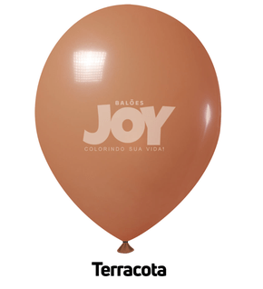 Balão 11 polegadas – 50 unidades - Terracota – Joy