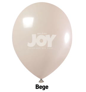Balão 5 Polegadas Bege – 50 unidades – Joy