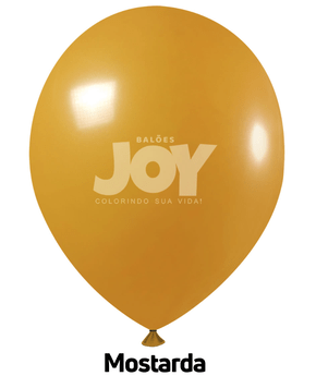 Balão de látex 5 polegadas Metálico Ouro - 25 unidades – Joy - Fescopan