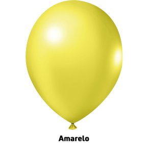 Balão de látex n°11 Amarelo - 50 und – Joy