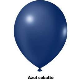 Balão de látex 14 polegadas Azul Cobalto - 12 unidades – Joy