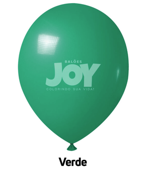 Balão de látex 14 polegadas Verde - 12 unidades – Joy