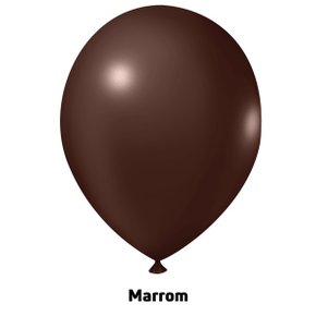 Balão de látex 8 polegadas Marrom - 50 unidades – Joy