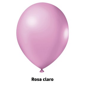 Balão de látex 8 polegadas Rosa Claro - 50 unidades – Joy