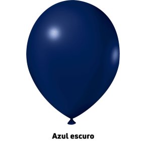Balão de látex 9 polegadas Azul Escuro - 50 unidades – Joy