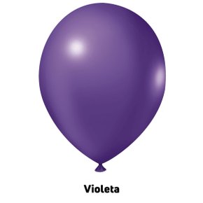 Balão de látex 9 polegadas Violeta - 50 unidades – Joy