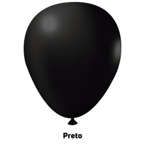 Balão de látex Big 25 polegadas Preto - unidade – Joy