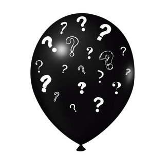 Balão de látex Big 25 polegadas Revelação Preto - unidade – Joy