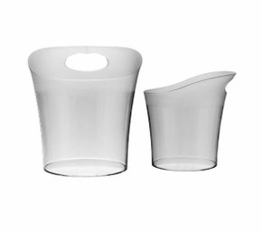 Balde para Gelo 4,5 Litros Transparente Elegance - Neoplas