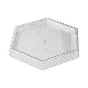 Bandeja Candy Sextavada Glitter Transparente – Neoplas