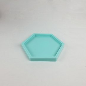 Bandeja Sextavada Decorativa - Menta – 17cm – Tasil