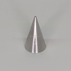 Bico de Confeitar Wilton nº 1 Perlê - Inox - Pequeno