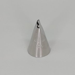 Bico de Confeitar Wilton nº 100 Babado - Inox - Pequeno