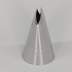 Bico de Confeitar Wilton nº 113 Folha - Inox - Grande