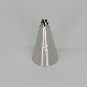 Bico de Confeitar Wilton nº 17 Pitanga Aberta - Inox - Pequeno