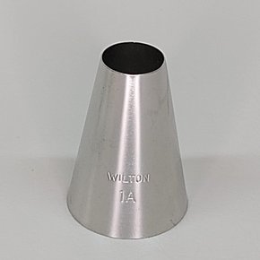 Bico de Confeitar Wilton nº 1A Perlê - Inox - Grande