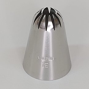 Bico de Confeitar Wilton nº 1E Flor Pitanga Fechada - Inox - Grande