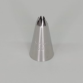 Bico de Confeitar Wilton nº 20 Pitanga Aberta - Inox - Pequeno