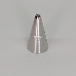 Bico de Confeitar Wilton nº 27 Pitanga Fechada - Inox - Pequeno