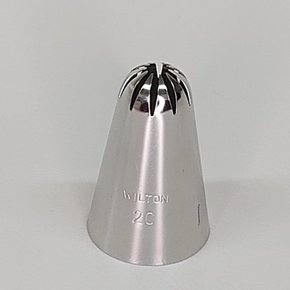 Bico de Confeitar Wilton nº 2C Flor Pitanga Fechada - Inox - Grande