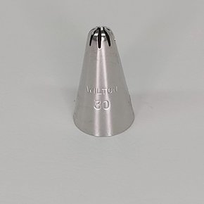 Bico de Confeitar Wilton nº 30 Pitanga Fechada - Inox - Pequeno