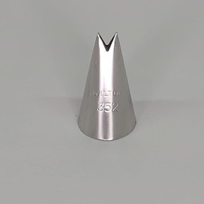 Bico de Confeitar Wilton nº 352 Folha - Inox - Pequeno