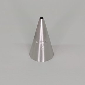 Bico de Confeitar Wilton nº 4 Perlê - Inox - Pequeno