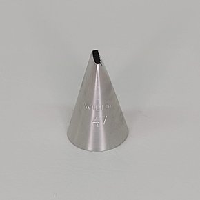 Bico de Confeitar Wilton nº 47 Serra - Inox - Pequeno