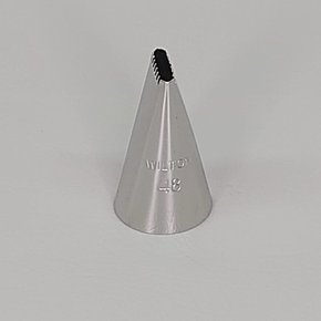 Bico de Confeitar Wilton nº 48 Serra - Inox - Pequeno