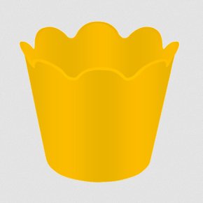 Cachepô Flor Mini Amarelo Com 5 Unidades