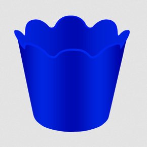 Cachepô Flor Mini Azul Royal Com 5 Unidades