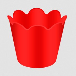 Cachepô Flor Mini Vermelho Com 5 Unidades