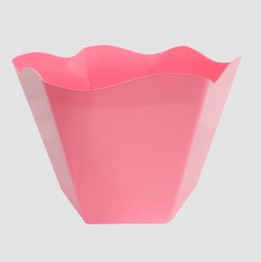 Cachepô Sextavado Rosa Bebê 