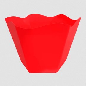 Cachepô Sextavado Vermelho