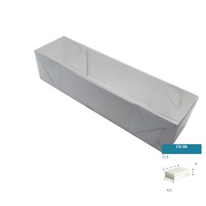 Caixa Branca com PVC CH-06 retangular 17,5X4,5X4 – unidade – CAC