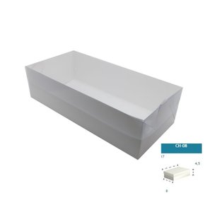 Caixa Branca com PVC CH-08 retangular 17X8X4,5 – unidade – CAC