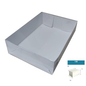 Caixa Branca com PVC ref.13B retangular 20X14X5 – unidade – CAC