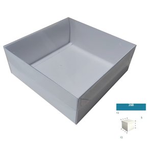 Caixa Branca com PVC ref.26B quadrada 13X13X5 – unidade – CAC