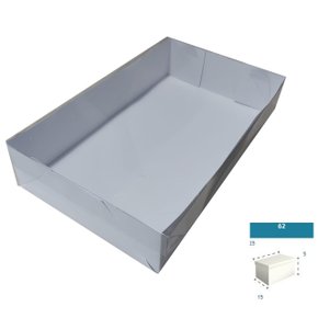 Caixa Branca com PVC ref.62B retangular 25X15X5 – unidade – CAC