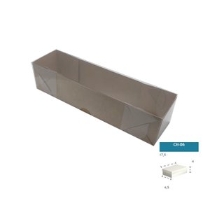 Caixa Kraft com PVC CH-06 retangular 17,5X4,5X4 – unidade – CAC